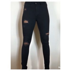Hollister Ripped High Waist Super Skinny Jeans